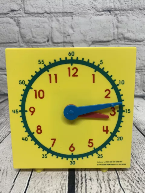 ETA Learning Manipulative Geared Mini Clock 5" Teaching Homeschool Judy Time