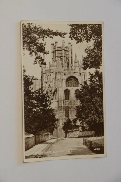 Vintage Postcard, Lantern Tower, Ely Cathedral, Retro