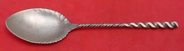 Square Twist #5 by Whiting Sterling Silver Ice Cream Spoon Fluted 5 1/4"