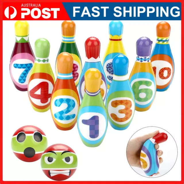 Kids Bowling Toys Set Early Education Toddler Indoor Outdoor Activity Play Game