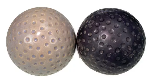 Bola moderna orbe 2 esfera decorativa de 4,5"" negra gris cerámica puntos grandes espinillas