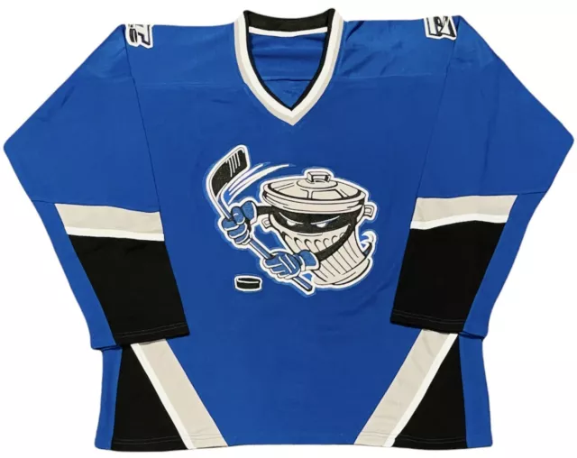NOS 2004-05 Danbury Trashers UHL Hockey drake Tee T-Shirt Away Jersey  Medium M