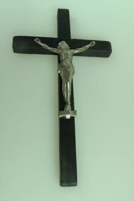 Antikes Brustkreuz Kreuz Soldatenkreuz Anhänger Sterbekreuz 40er Jahre schwarz