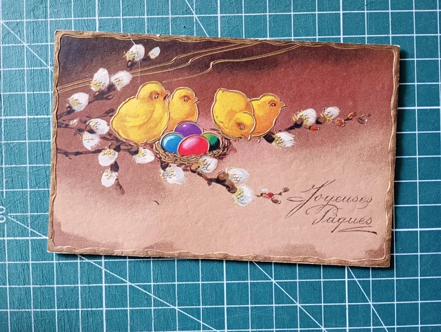Ancienne Carte Postale Fantaisie Poule Et Poussins - Années 1900 - Paris