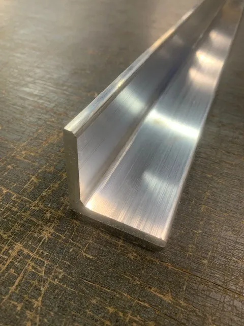 3/16" Thick x 2" x 2" Aluminum Angle x 16" Long, 6061 Aluminum