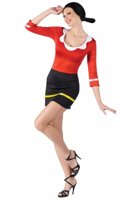 Women's Sexy Olive Oyl Popeye Sailor Costume SIZE M/L (with defect)