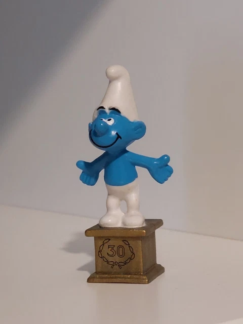 Les Schtroumpfs - Schleich - Schtroumpf tyrolien ''Notre Trésor'' (socle bleu