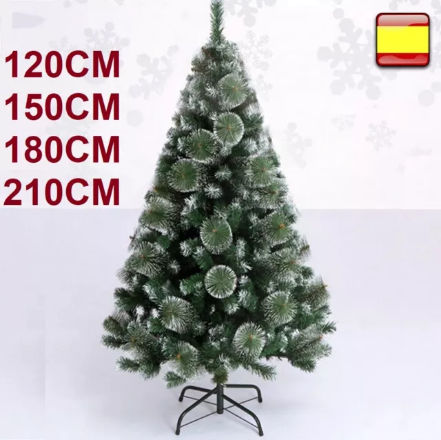 Árbol de navidad pino verde nieve 90 120 150 180 210cm decoración navideña