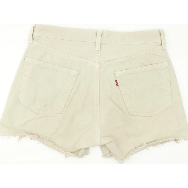 Pantaloni caldi Levi's 501 Made in USA Pantaloncini vintage a vita alta W30 UK10 (60108)