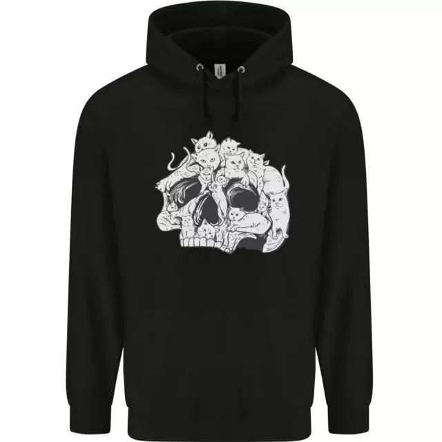 Un Calavera Hecho De Gatos Hombre Sudadera