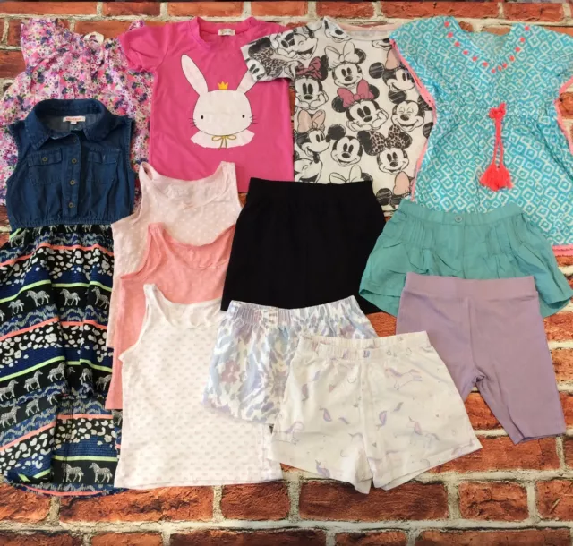 Girls Clothes Bundle 4-5 Years Dress Tops Shorts RI JL TU George Etc