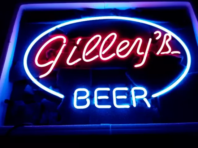 Gilley's Beer Neon Sign 19"x15"  Lamp Bar Pub Store Wall Deocr Artwork Gift