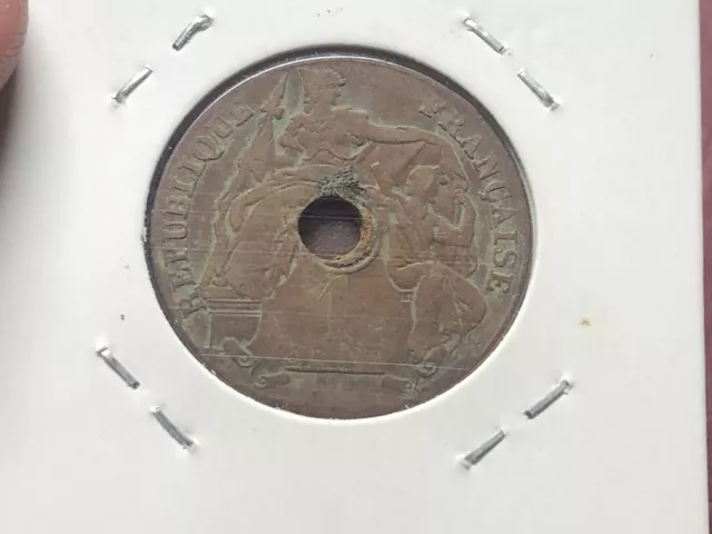 ERROR 1 Cent France Indochine Coins 1920 Original Vintage Rare_LDP Shop.1 3
