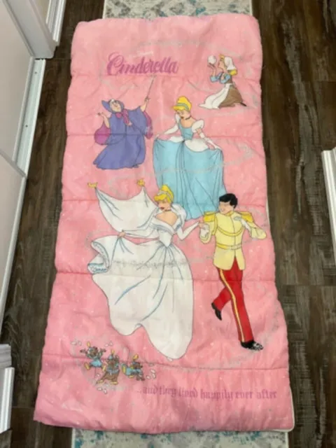 Saco de dormir vintage años 90 Disney Cenicienta príncipe encantador niños