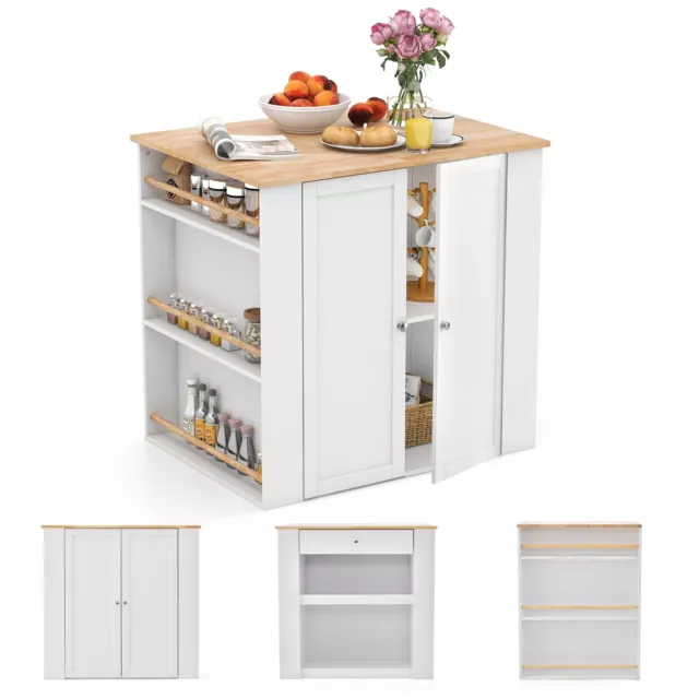 Kitchen Island Storage Buffet Server Cabinet Cupboard Floor Sideboard W/ 2 Doors