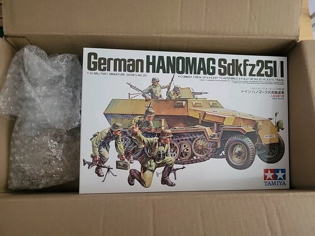 Maquette Plastique Tamiya 1/35 Hanomag Sd.Kfz. 251/1 - Kit Militaire Allemand WW2, Modèle à Monter