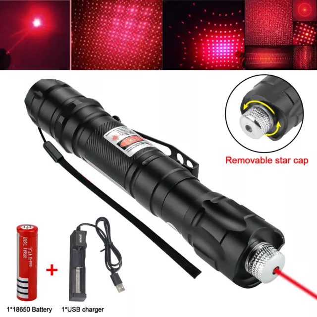 Gypsophila Rot Laserpointer 650nm 1mW Taschenlampe mit sichtbarem Strahl Pen DE