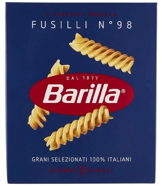 Barilla Fusilli N.98 Gr. 500 X 30 Pezzi
