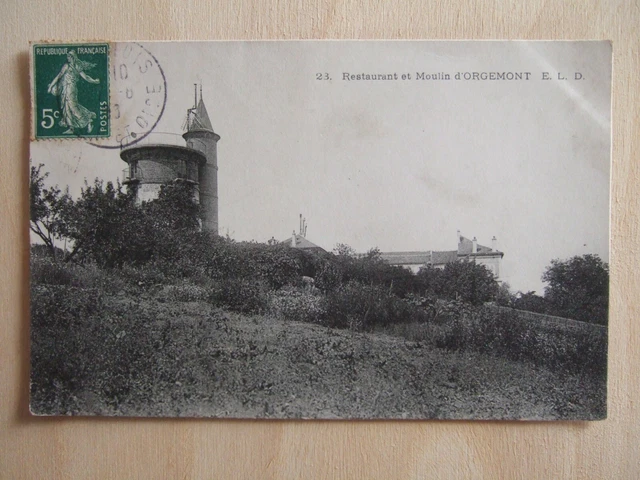 CPA (95) RESTAURANT ET MOULIN d'ORGEMONT