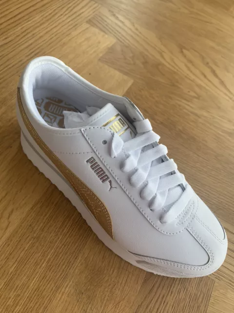 Puma roma sales white womens