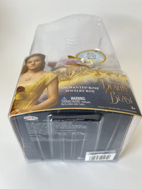 Disney Beauty and the Beast Movie Enchanted Rose Light Up Musical Jewelry Box