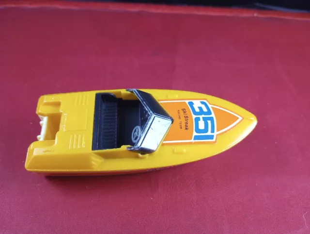 Vtg 1970's Tomy 351 Ski Streak Speed Boat No Motor *147-CC Vtg 1970's Tomy 351 Ski Streak Speed Boat No Motor *147-CC