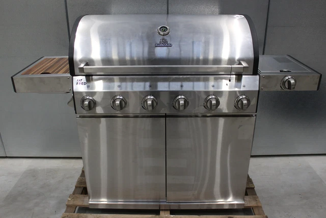 Burnhard Fat FRED 6-Brenner Gasgrill Grill Grillwagen Gartengrill SIEHE FOTOS 3r