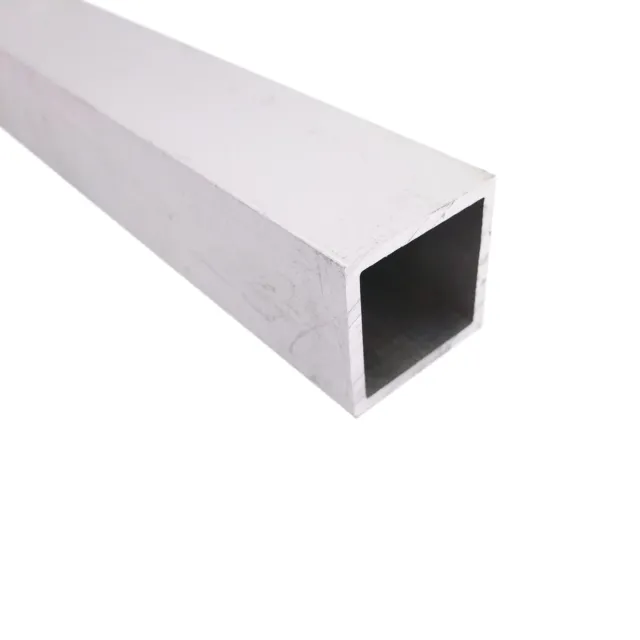 25mm*25mm 6063 Aluminum Metal Square Tube 2mm Wall  9.8" Length