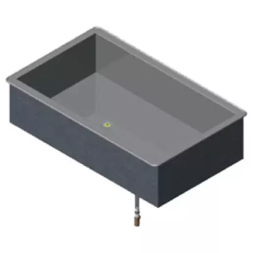 Vollrath 36450 Drop-In Top-Mount 2-Pan Non-Refrigerated Cold Pan