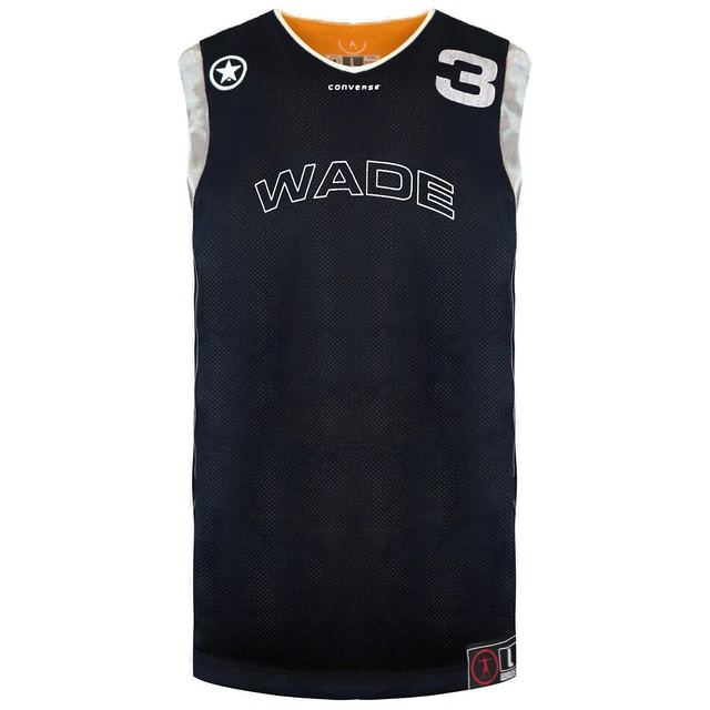 Basektball da uomo Converse Wade 3 collo a V blu navy/giallo reversibile