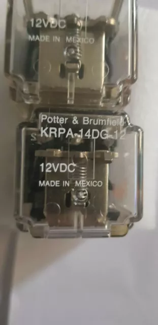 KRPA 14DG 12 Relays 3PDT 10A 12VDC Potter & Brumfield DIY Kit 3 Pieces New