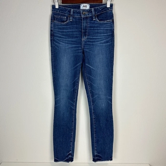 Paige Hoxton Ankle Peg Raw Hem Jeans 26