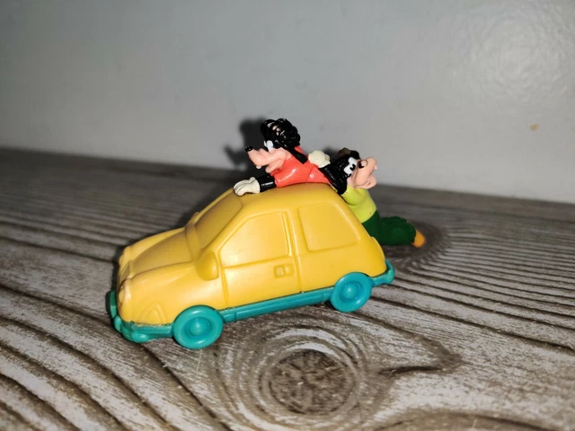 Burger King Kids Club The Goofy Movie Max and Goofy Yellow Car 1995 Disney TB