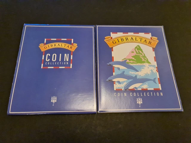 1990 Gibraltar BUNC Coin Collection inc Virenium Cannon £2 & Hercules £5