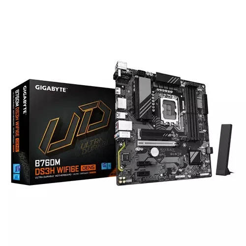 GIGABYTE MOTHERBOARD B760 LGA1700 mATX DDR5 PCIe 5.0 x16 B760M DS3H ...