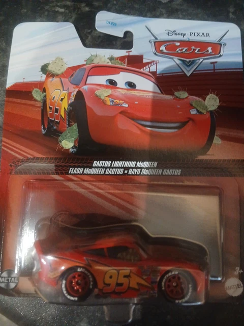 DISNEY PIXAR CARS - CACTUS LIGHTNING MCQUEEN - 1:55 Scale Diecast Car ...