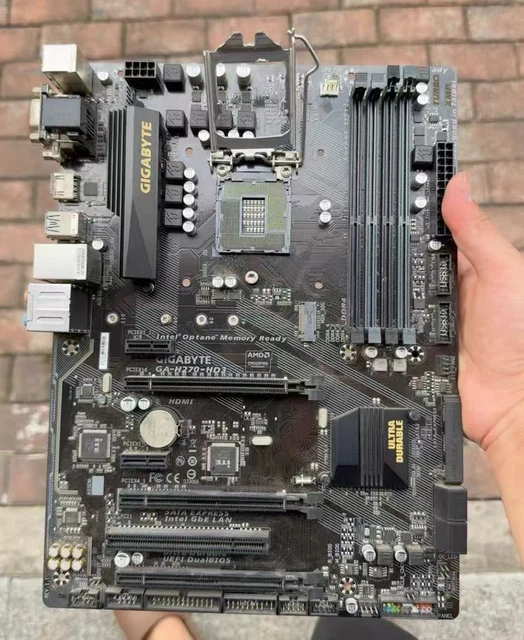 GIGABYTE H270 GAMING3 Motherboard Intel i7-7700K CPU Combo Used