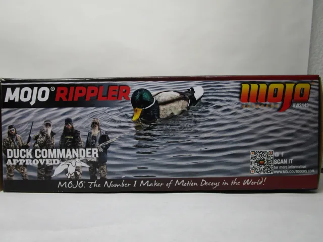 MOJO Outdoors HW2443 Rippler Floating Motion Mallard Drake Duck Decoy