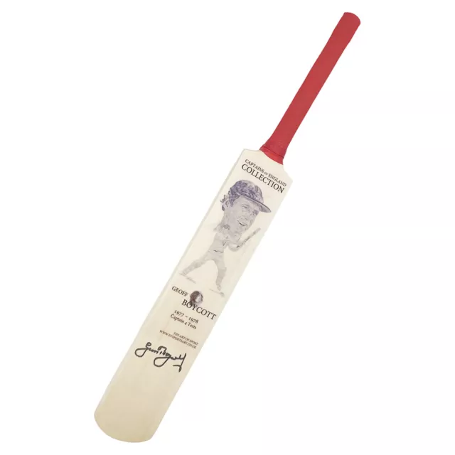 Signed Geoffrey Boycott Mini Bat - England Cricket Autograph +COA
