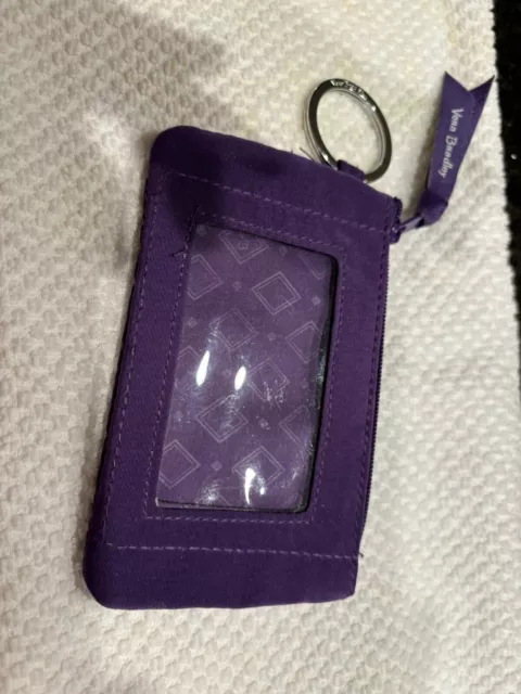 Vera Bradley Zip ID Case Purple