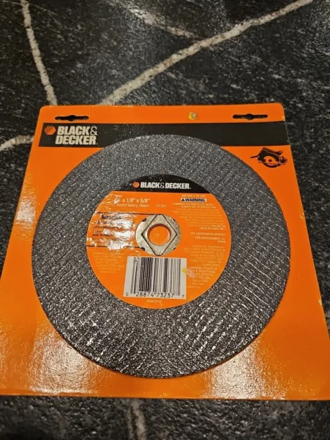 Black & Decker Abrasive Masonry Tile Saw Blade 7" x 1/8" Thick Fits 5/8" Shaft