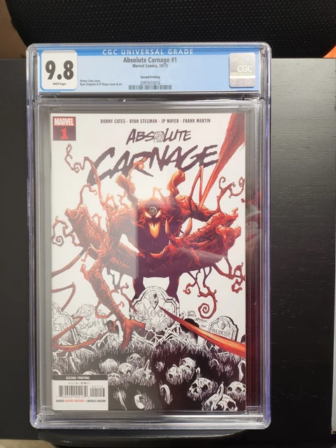 Absolute Carnage #1 - Second Printing / Ryan Stegman Art (CGC 9.8) 2019