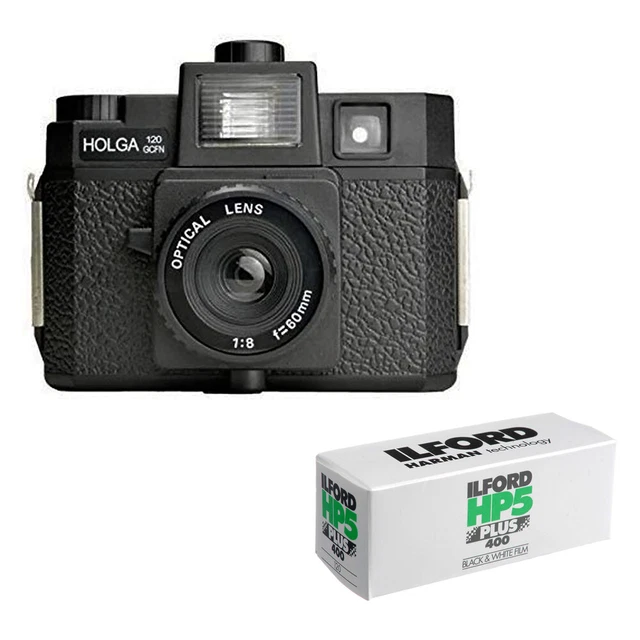 HOLGA 120GCFN MEDIUM Format Film Camera with Ilford HP5 120 Roll Film