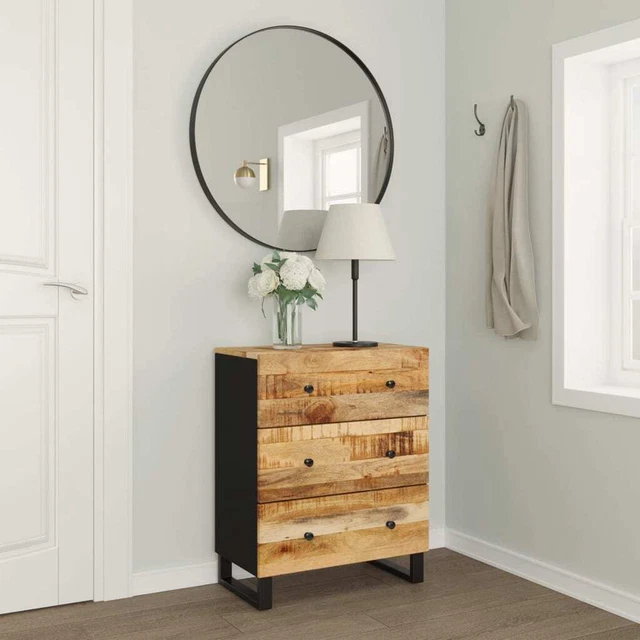 vidaXL Credenza 60x33x75 cm in Legno Massello di Mango