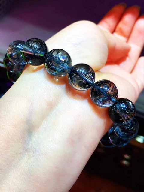 12mm Natural Pretty Herkimer Diamond Crystal Round Beads Bracelet AAAA 12mm Natural Pretty Herkimer Diamond Crystal Round Beads Bracelet AAAA