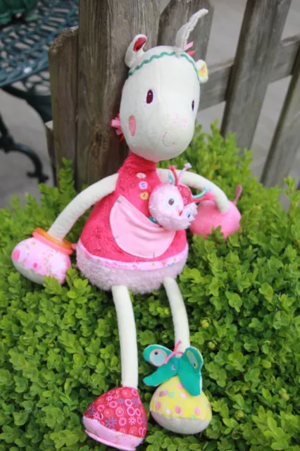Lilliputiens Louise Doudou Licorne Rose Activite  Comme  Neuf