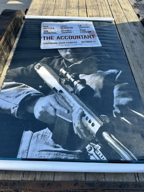 The Accountant Movie Poster vinyl, indoor outdoor hanging banner, 5ft X 8ft