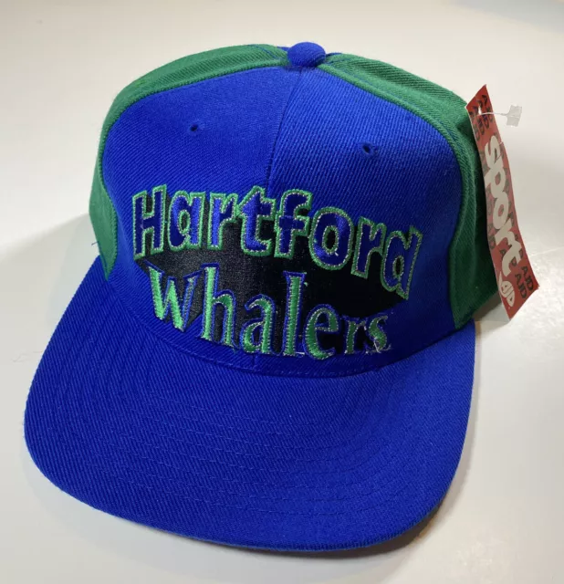 HARTFORD WHALERS 47 BRAND (FRANCHISE) FITTED BASEBALL HAT XXL NWT CLASSIC  LOGO