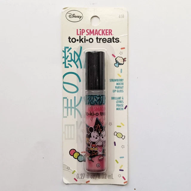 Lip Smacker To-Ki-O Treats Disney Mickey  Minnie Strawberry Mochi Lip Gloss New