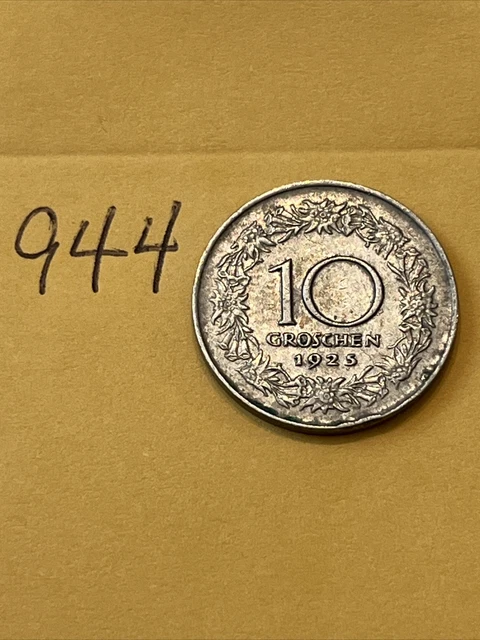 1925 Austria 10 Groschen - Copper Nickel - KM#2838 - World Coin
